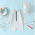 thumbnail image 2 of Byoo Boys UPF 50+ Rash Guard Swim Set Quick Dry Comfortable Sports Swimwear with Sun Hat,White, 2 of 8