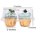 thumbnail image 2 of Rikyo Cupcake Carriers 7” x 4” x 4” Clear Plastic Cake Box, Sturdy and Durable (20 Count), 2 of 4