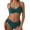 501_Army Green, variant on Lroveb High Waisted Bikini Sets for Women Ladies' Fashion Three Point Strap Piece Set Vacation Swimsuit Bikini Top with Swim Skirt