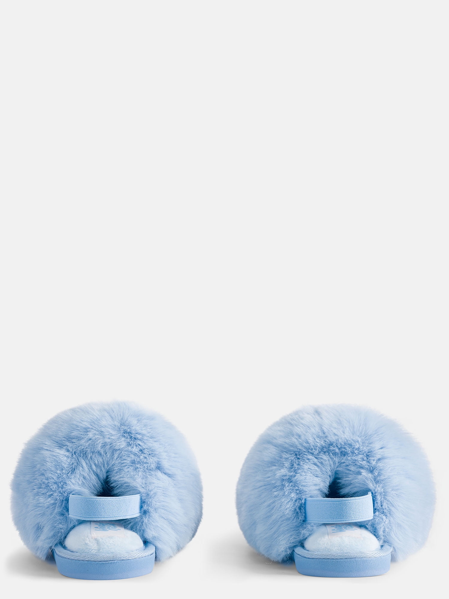 Wonder Nation Toddler, Little & Big Girls Faux Fur Puff Slippers