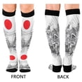 thumbnail image 4 of FORMRS Womens Knee High Socks Casual Long Thick Travel Daily Wear, 2 Pairs, White Streets, 4 of 6