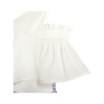 thumbnail image 5 of Girls Dress Chiffon Tulip Flower Ruffle Cold Shoulder White Pink 14, 5 of 7
