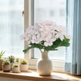 thumbnail image 6 of 2 Pcs Artificial Hydrangea Flower 11x7 Inch, Faux Impatiens Bloom for Vase Arrangement, Realistic Wedding Table Centerpiece for Home Bedroom Shelf, 6 of 6