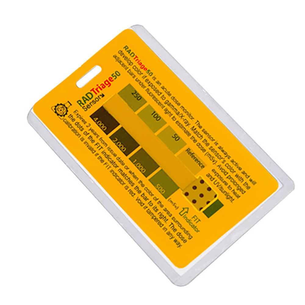 Radtriage 50 Personal Radiation Detector for Wallet or Pocket for sale online 
