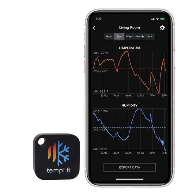 Sensor inalámbrico de temperatura y humedad tempi.fi Bluetooth
