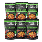 OMEALS Pasta Fagioli - Homestyle Meals - Fully Cooked - Not Dried Food (Pack of 6)