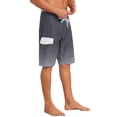 thumbnail image 4 of INSPIRE CHIC Men's Summer Colorblock Shorts Drawstring Beach Shorts with Side Pocket 30 Dark Gray, 4 of 4