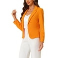 thumbnail image 4 of INSPIRE CHIC Business Blazer for Women's Work Office Open Front Casual Dressy Suit Jackets XS Orange, 4 of 6