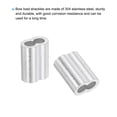 thumbnail image 4 of Unique Bargains 3/16' Aluminum Crimping Loop Sleeves, for Wire Rope Sleeves, Silver Tone 48 Pcs, 4 of 5