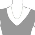 thumbnail image 5 of 14k Solid White Gold Box Chain 0.6mm Necklace with Lobster Clasp, 16", 5 of 5