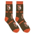thumbnail image 6 of Crazy Socks, Hooters, Funny Socks for Men Women, Fun Crew Print, Large, 6 of 6