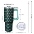 thumbnail image 3 of 40 oz Polka Dots Theme Tumbler with Handle Spill Proof Lid 40oz Polka Dots Tumbler with Straw Double Insulated Travel Mug Polka Dots Lover Gifts for Men Women Travel Must Haves, 3 of 5