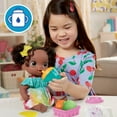 thumbnail image 3 of Baby Alive Fruity Sips Doll, Toys for 3 Year Old Girls, 12-inch Baby Doll Set, Drinks & Wets, Pretend Juicer, Black Hair, 3 of 5