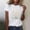 White, variant on POROPL Daisy T Shirts Cotton T Shirts for Women Short Sleeve Tee Tops