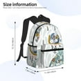 thumbnail image 4 of Fotbe Cute Colorful Animal Lightweight Casual Laptop Backpack for Men and Women, Daily use Waterproof backpack, Backpack for College, 4 of 8
