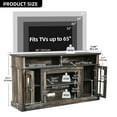 thumbnail image 6 of Dextrus Durable Television Stand, Tempered Glass Rustic Oak, 65", 108 lbs, 6 of 9