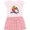 Pink With Stripes, variant on Inktastic Harlequin Macaw Parrot Girls Toddler Dress