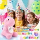 thumbnail image 4 of Animal de peluche con buen comienzo, dinosaurio rosa de feliz cumpleaños, 4 of 7