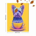 thumbnail image 3 of Yorkshire Terrier Teacup Canvas Wall Art, Puppy Pet Print for Living Room, Bedroom, Office, Coffee Shop and Nursery Decor, 3 of 8