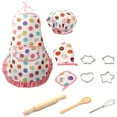 thumbnail image 1 of Cqxid Bakeware Under $10 11pcs Kids Cooking And Baking Set Kitchen Costume Role Play Kits Apron Hat, 1 of 7