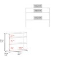 thumbnail image 5 of Modern White Console Table with Open Storage Shelves, Entryway Sofa Table for Living Room, 5 of 7