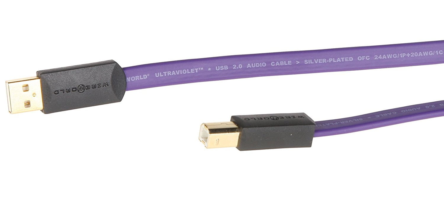 3.0-Meters A to B WIREWORLD Ultraviolet 8 USB 2.0 Audio Cables