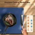 thumbnail image 3 of Food Warming Mat Extra Large, XXL 36"x16", Warming Mat For Food, Food Warmer Chafing Dishes, Portable Food Warmers Trays for Parties Buffet, 4 Level Temp, 3 Timer Settings (Blue), 3 of 8