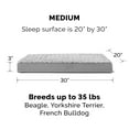 thumbnail image 2 of FurHaven Ultra Plush Orthopedic Deluxe Mattress Pet Bed for Dogs & Cats - Gray, Medium, 2 of 10