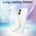 thumbnail image 3 of JETech Glitter Case for iPhone 17 6.3-Inch, Bling Sparkle Shockproof Phone Bumper Cover, Cute Sparkly for Women and Girls (Clear), 3 of 6