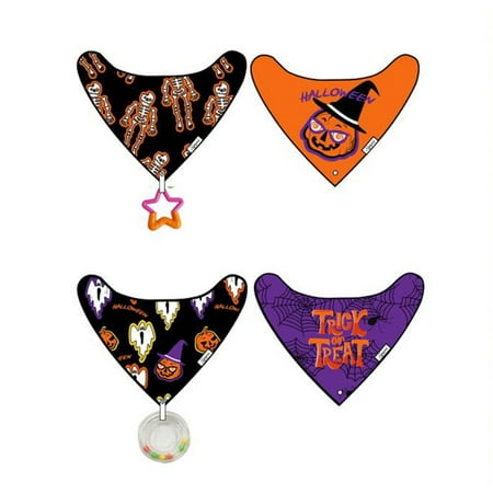 

Zupora 4 Pieces Baby Bandana Bibs Baby Girl Bibs for Drooling and Teething Super Absorbent Bibs Baby Shower Gift Baby Triangle Scarf