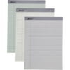 Ampad Pastel Legal - ruled Perforated Pads - Letter 50 Sheets - 0.34" Ruled - 15 lb Basis Weight - 8 1/2" x 11" - Micro Perforated - 6 / Pack
