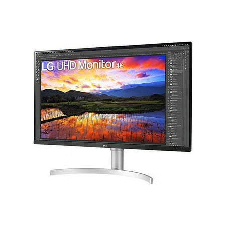 LG - 32" UltraFine IPS UHD 60Hz FreeSync Monitor - White