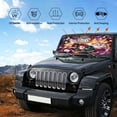 thumbnail image 6 of Anime Demon Slayer Car Windshield Sunshade Automotive Sun Shade for Cars SUV Trucks Visor Cover Fits Most Car SUV, 6 of 9