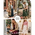 thumbnail image 4 of Women's Patchwork Maternity Nursing Dress 3/4 Sleeve Dress for Breastfeeding, 4 of 5