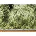 thumbnail image 2 of Momeni Luster Shag 2' X 3' Contemporary Hand Tufted Rug in Apple Green, 2 of 3