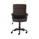 image 4 of Mainstays Mid-Back Manager's Office Chair with Arms, Bonded Leather, Multiple Colors