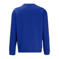 thumbnail image 3 of CUSTG Men Pullover Sweatshirt Soft Blend Comfortable Crew Neck Casual Solid Color Long Sleeve Daily Workout Top &nbsp;, 3 of 7