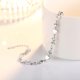 thumbnail image 2 of Pulsera Con Dije De Corazón De Cristal Pulsera De Eslabones De Corazón De Moda De Plata De Ley 925 Para Mujeres Y Niñas - Plata Muyoka Hogar, 2 of 7