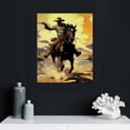 thumbnail image 5 of COMIO Retro Home Decor Wall Art Posters Vintage Western Cowboy Garage Home Wall Decoration Plaques, 5 of 5