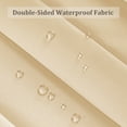 thumbnail image 2 of DONGPAI Extra Large Room Divider Curtain, Indoor/Outdoor Multifunctional Vertical Drapes with Hooks Waterproof Shower Curtain for Living Room Bedroom Bathroom, 100"x 84", Beige, 1 Panel, 2 of 9