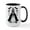 White/Black Inside, variant on CafePress - Halloween Bride - 15 oz Ceramic Large White Novelty Mug