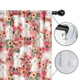 thumbnail image 4 of Blackout Kids Curtains,Bichon Frise Dog and Flower Childrens Insulated Curtains Set Of 2,Bedroom Essentials,Toddler Room Decor 42x54in(106x137cm), 4 of 4