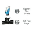 thumbnail image 4 of TUSA Sport Youth Mini-Kleio Mask and Dry Snorkel Combo, Black/Fishtail Blue, 4 of 5
