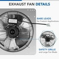 thumbnail image 6 of 18" Aluminum Shutter Exhaust Fan High Speed Ventilation Extractor Bathroom Fan, 6 of 8
