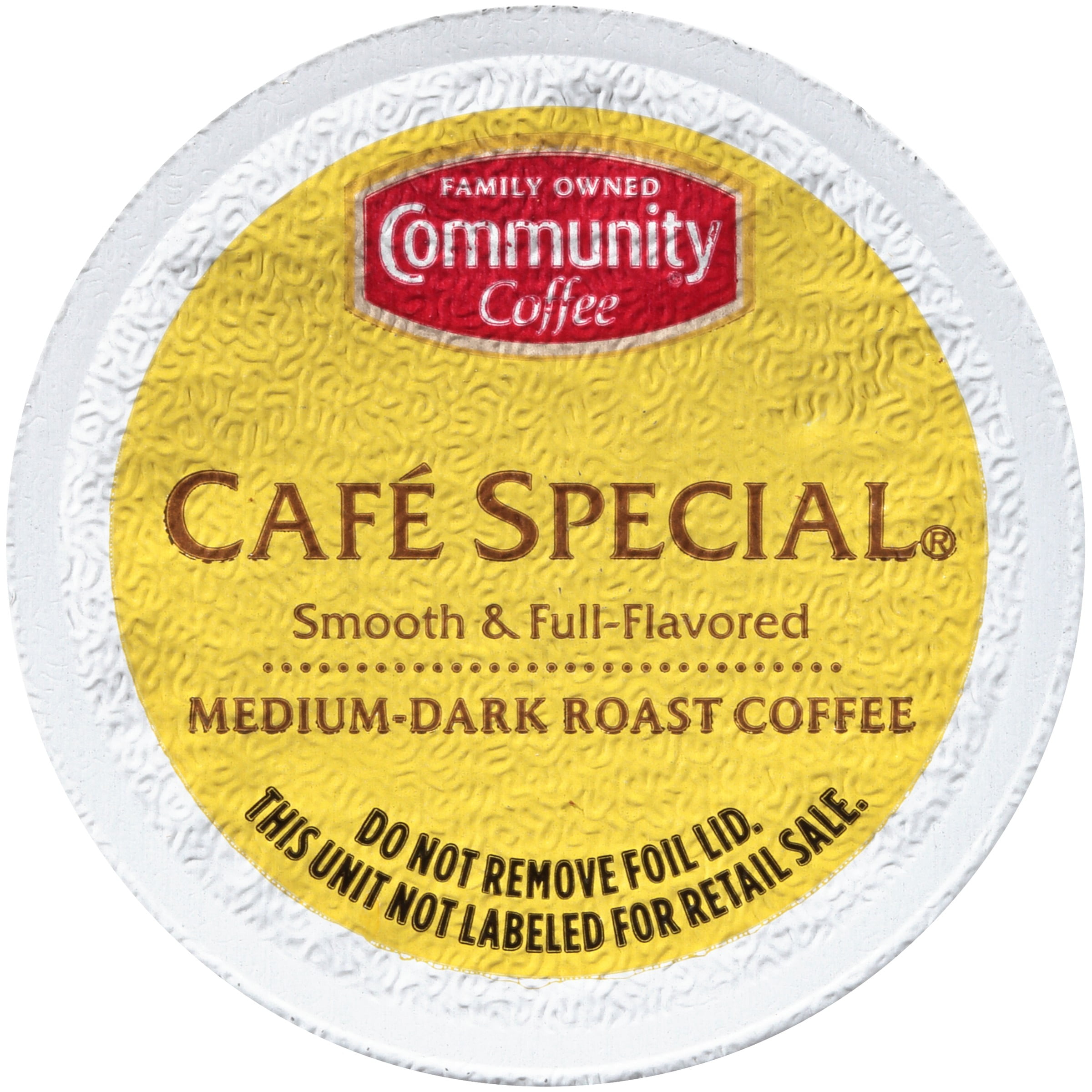 Community® Coffee Café Special Medium-Dark Roast Coffee Single-Serve Cups 12 Ct Box Compatible with Keurig 2.0 K-Cup Brewers