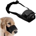 thumbnail image 1 of Bozal para perros: bozal suave ajustable para perros pequeños, medianos y grandes, bozales de entrenamiento de malla de aire para morder, ladrar y masticar, malla transpirable y, 1 of 5