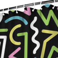 thumbnail image 4 of Minimalist Shower Curtain Fashion Stylish Chic Modern Aesthetic Classic Abstract Geometric Retro Vintage Artistic Colorful Abstract Pop Art Graffiti Art Tie Dye Psychedelic Art Rainbow Gradient, 4 of 5