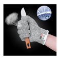 thumbnail image 3 of Un par de guantes resistentes a cortes de grado 5, guantes de jardinería, guantes de trabajo, guantes de protección S --- 20 cm - 50 g (borde rosa), 3 of 5