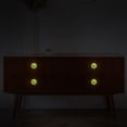thumbnail image 6 of PhooArto Rustic Farmhouse Sunflower Pattern 4 PCS Crystal Glass Cabinet Knobs, Drawer Kitchen Cabinets Dresser Cupboard Wardrobe Pulls Handle - Glowing in the Dark, 6 of 7