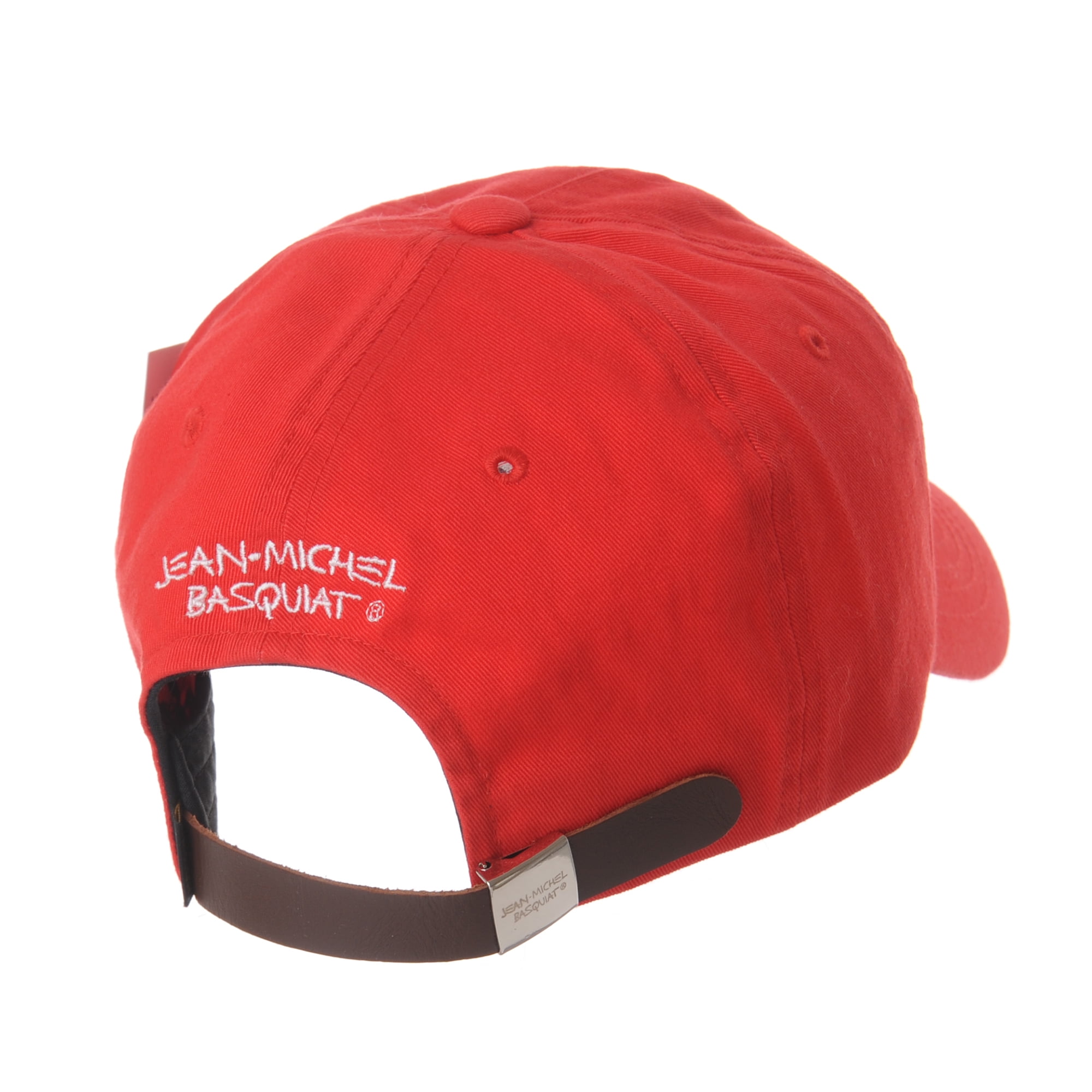 WITHMOONS Baseball Cap Jean-Michel Basquiat Crown Embroidery CR1616 (Red)